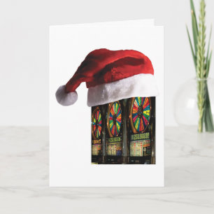 Cartes Pour Fêtes Annuelles La machine à sous de Noël Vegas