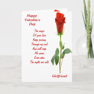 Cartes Pour Fêtes Annuelles La magie de votre petite amie amoureuse