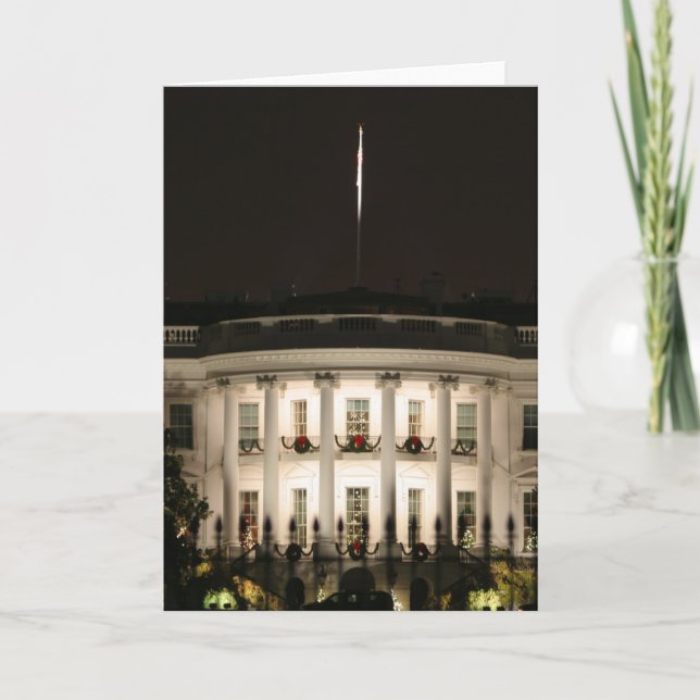 Cartes Pour Fêtes Annuelles La Maison Blanche célèbre Noël (Devant)