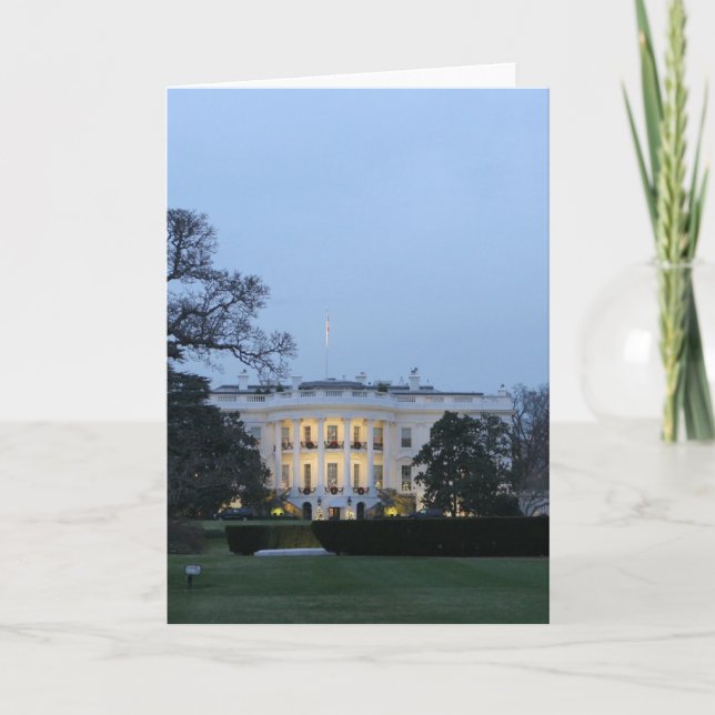Cartes Pour Fêtes Annuelles La Maison Blanche célèbrent Noël (Devant)