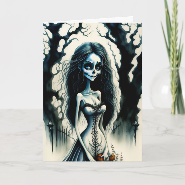 Cartes Pour Fêtes Annuelles La mariée hantée Halloween (Devant)