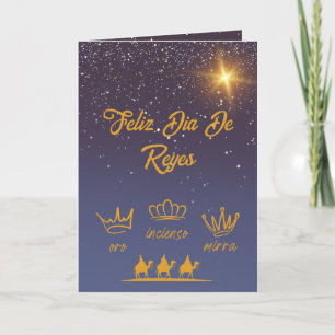 Cartes Pour Fêtes Annuelles La marine espagnole Stars Noël Trois Rois Jour