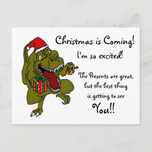 Cartes Pour Fêtes Annuelles La meilleure chose est de vous voir Dinosaure de N