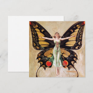 Cartes Pour Fêtes Annuelles La Métamorphose de la jeune femme à la mode en pap