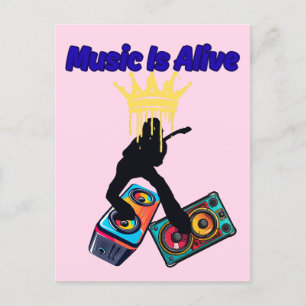 Cartes Pour Fêtes Annuelles La musique est vivante