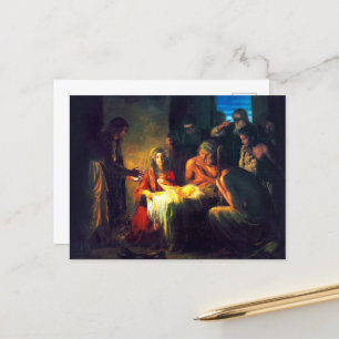 Cartes Pour Fêtes Annuelles La naissance de Jésus par Carl Bloch
