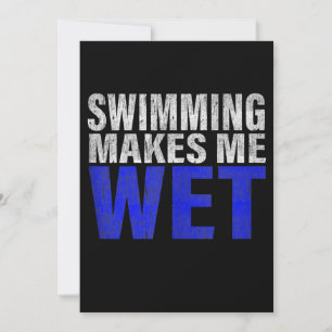 Cartes Pour Fêtes Annuelles La natation me rend Débardeur
