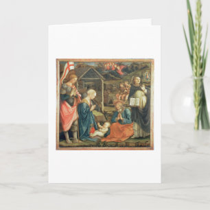 Cartes Pour Fêtes Annuelles La nativité avec des solides solubles. Michael et