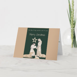 Cartes Pour Fêtes Annuelles La Nativité Divine : L'Embrace La Plus Heureuse