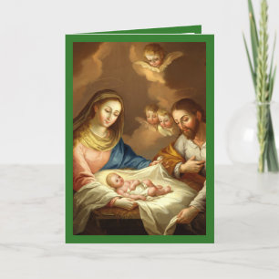Cartes Pour Fêtes Annuelles La Navidad Nativité Religieux Espagnol Noël v3