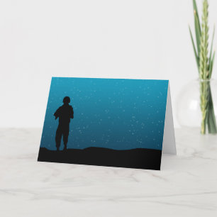 Cartes Pour Fêtes Annuelles La nuit étoilée du soldat