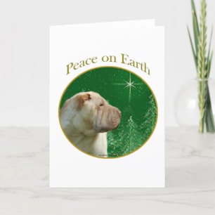 Cartes Pour Fêtes Annuelles La paix de Shar-Pei en Chine