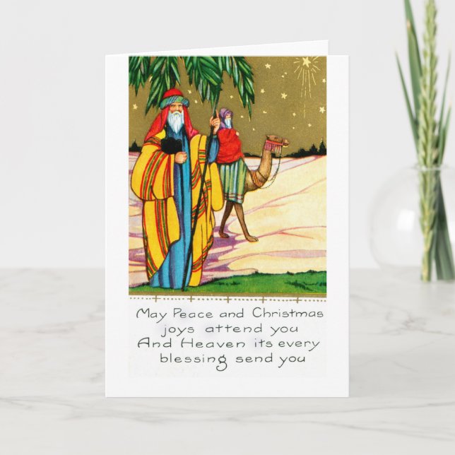 Cartes Pour Fêtes Annuelles La paix et la joie de Noël (Devant)