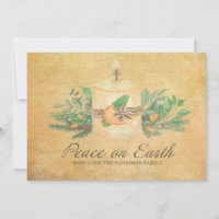 La Paix Rustique sur Terre Bougie Hiver Botanique