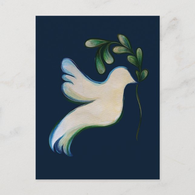 Cartes Pour Fêtes Annuelles La Paix sur Terre La colombe de l'espoir (Devant)