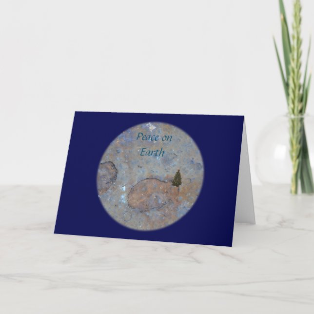 Cartes Pour Fêtes Annuelles La paix sur Terre Noël (Devant)
