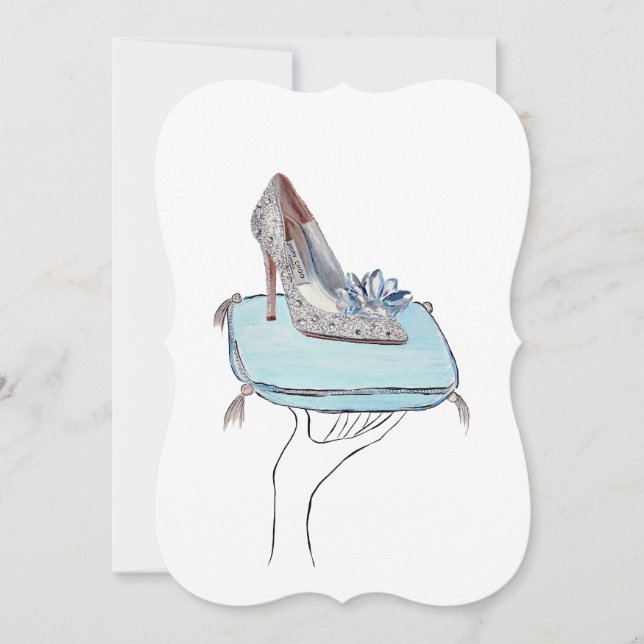 Cartes Pour Fêtes Annuelles La pantoufle de Cendrillon (Devant)