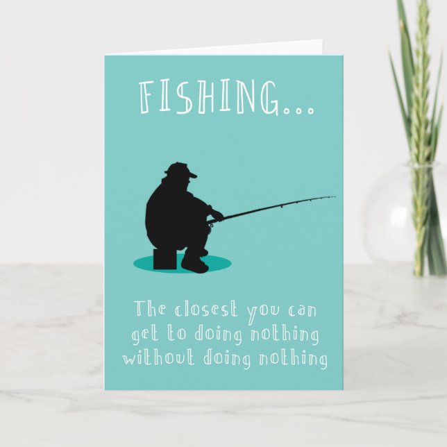 Cartes Pour Fêtes Annuelles La pêche est la meilleure (Devant)