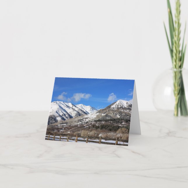Cartes Pour Fêtes Annuelles La Platas en hiver (Devant)