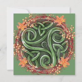 Cartes Pour Fêtes Annuelles La récolte de l'équinoxe celtique de Mabon