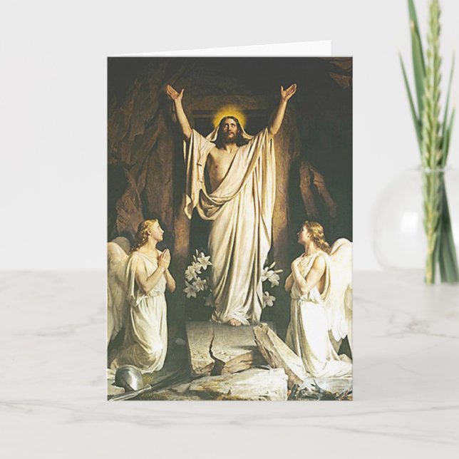 Cartes Pour Fêtes Annuelles La résurrection (Devant)