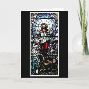 Cartes Pour Fêtes Annuelles La Résurrection de notre Seigneur (Verre Tiré)