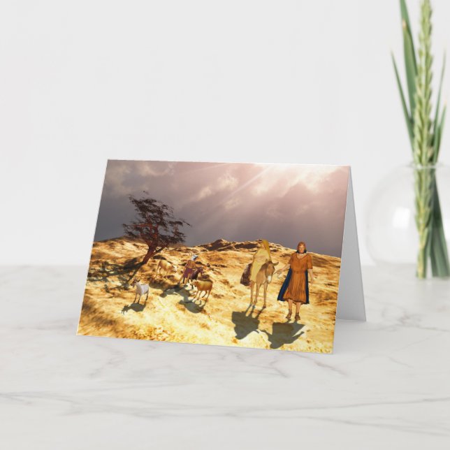Cartes Pour Fêtes Annuelles La route de Bethléem (Devant)