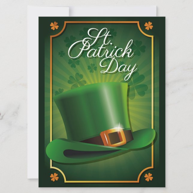 Cartes Pour Fêtes Annuelles La Saint-Patrick (Devant)
