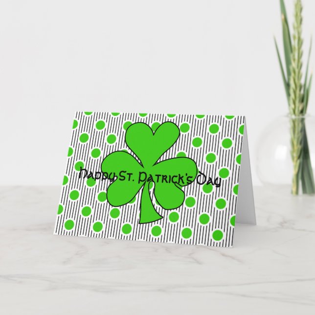 Cartes Pour Fêtes Annuelles La Saint-Patrick (Devant)