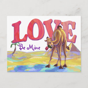 Cartes Pour Fêtes Annuelles La Saint-Valentin au chameau