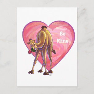 Cartes Pour Fêtes Annuelles La Saint-Valentin au chameau