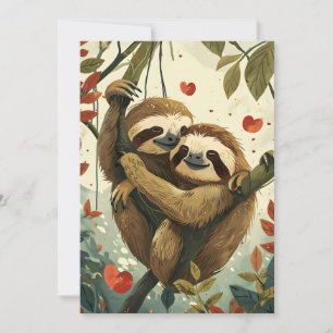 Cartes Pour Fêtes Annuelles La Saint-Valentin de la paresse