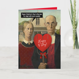 Cartes Pour Fêtes Annuelles La Saint-Valentin gothique américaine à l'homme pr
