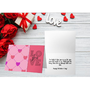Cartes Pour Fêtes Annuelles La Saint-Valentin, les cœurs vous aiment