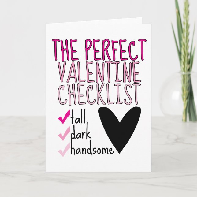 Cartes Pour Fêtes Annuelles La Saint Valentin parfaite (Devant)