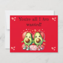 la Saint-Valentin : punny. avocado