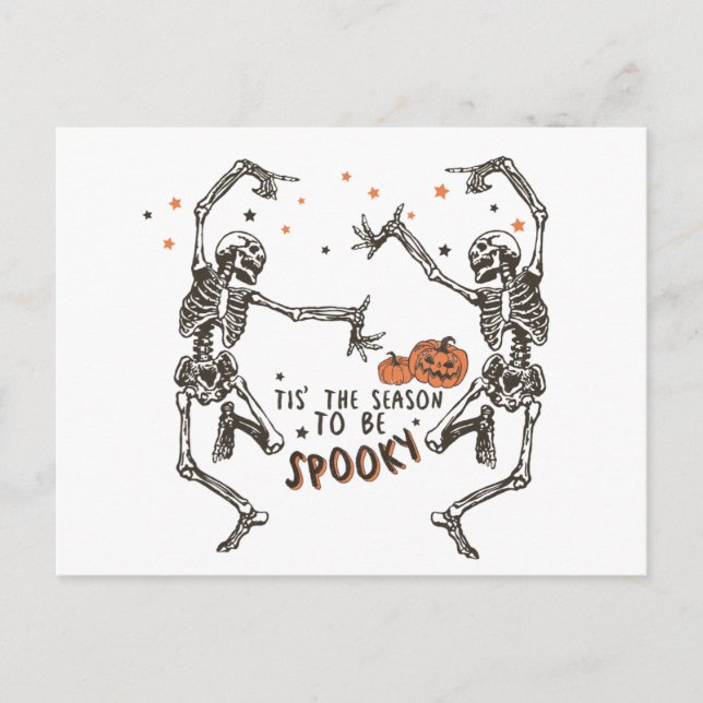 Cartes Pour Fêtes Annuelles La saison d'Halloween Éffrayante (Devant)