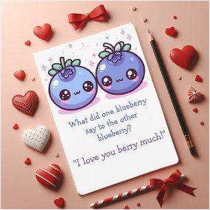 Cartes Pour Fêtes Annuelles La salle de classe Valentine's Blueberry amusant!