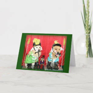 Cartes Pour Fêtes Annuelles La Suite Noisette de Noël Dorée