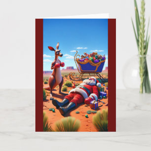 Cartes Pour Fêtes Annuelles La surprise australienne du Père Noël