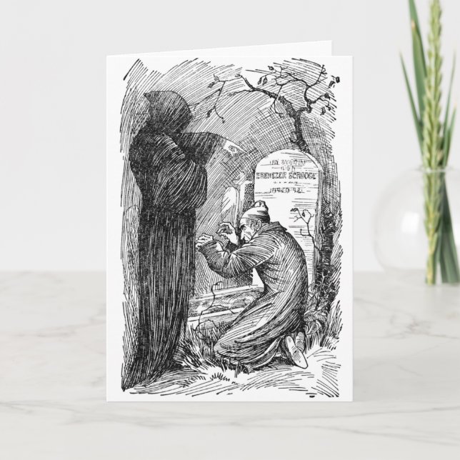 Cartes Pour Fêtes Annuelles La tombe de Scrooge (Devant)