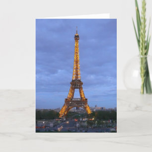 Cartes Pour Fêtes Annuelles La Tour Eiffel de Paris