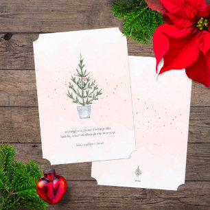 Cartes Pour Fêtes Annuelles La Tree de Noël de Joyous Blessings