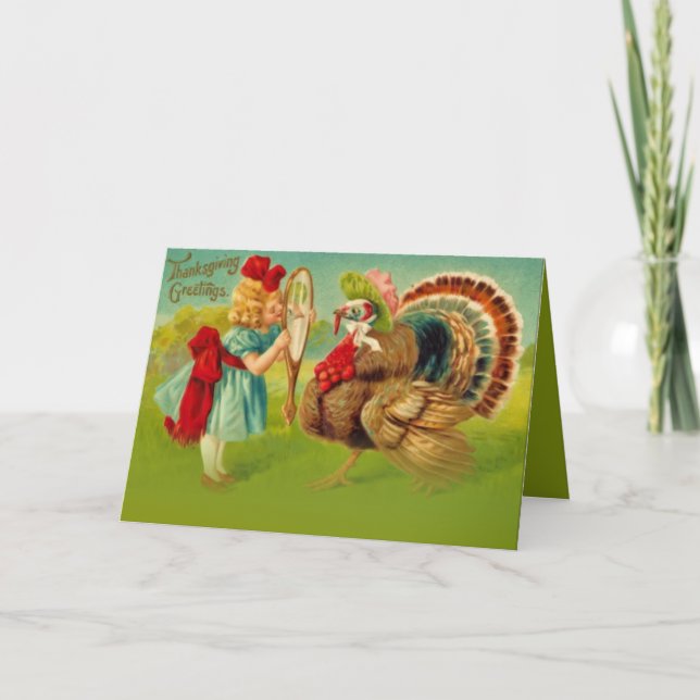 Cartes Pour Fêtes Annuelles La Turquie habillée (Devant)