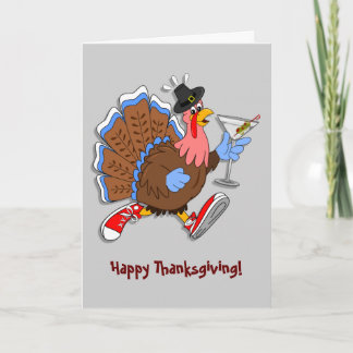 Cartes Pour Fêtes Annuelles La Turquie pompette (Martini)