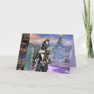 CARTES POUR FÊTES ANNUELLES LA VEILLE D'UN CYBORG DU NOUVEL AN