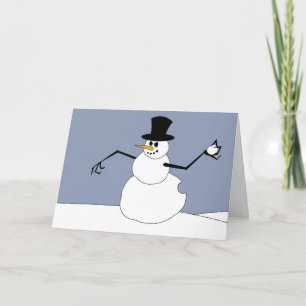Cartes Pour Fêtes Annuelles La vengeance du bonhomme de neige