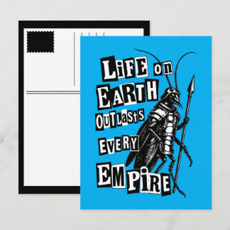 Cartes Pour Fêtes Annuelles la vie sur terre survit à chaque empire