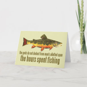 Cartes Pour Fêtes Annuelles La vieille pêche raconte
