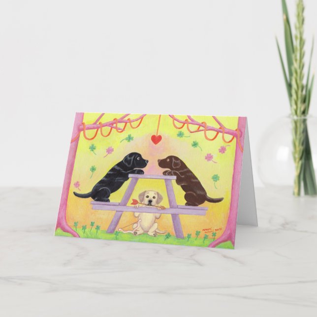 Cartes Pour Fêtes Annuelles Lab Romance Valentine (Devant)